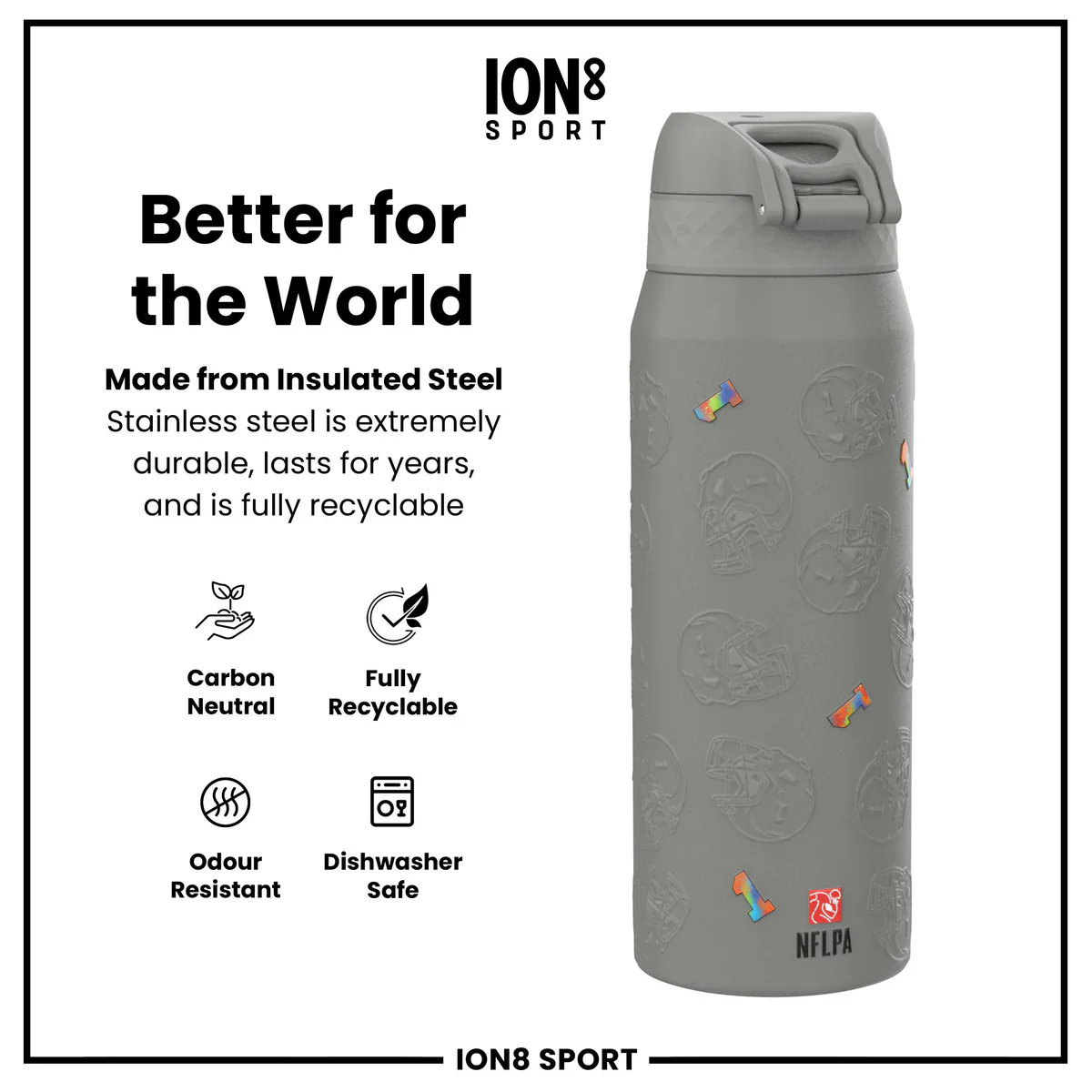 NFL x ION8 - Ja'Marr Chase Insulated Water Bottle - 750ml - Image 5