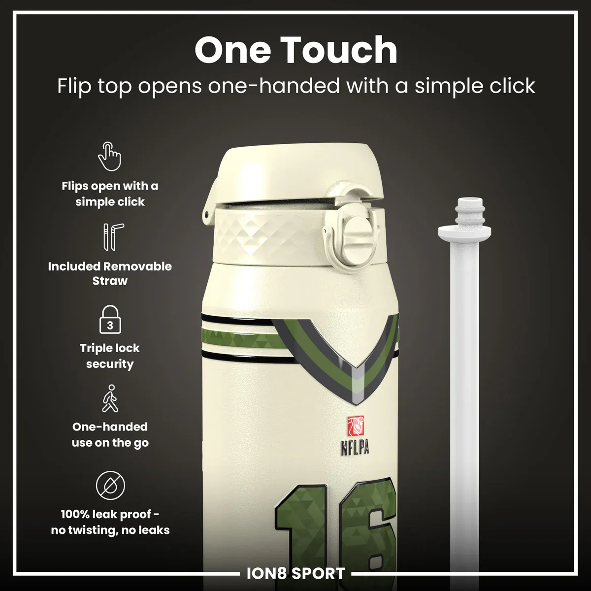 NFL x ION8 - Trevor Lawrence Insulated Water Bottle - 750ml - Image 3